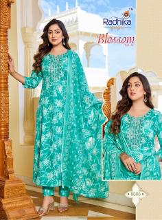 Radhika lifestyle blossom vol 8 textiles wholesale kurtis